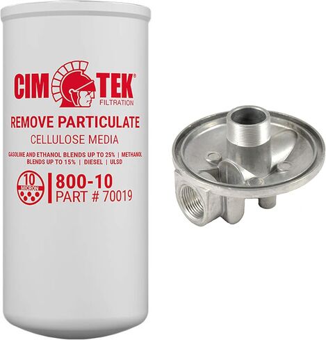 Cim-Tek 800-10 (70019) 10 Micron High-Volume(Up to 40GPM) Commercial Spin-on Filter and Cim-Tek 1" Inlet/Outlet 805(50109) Single Adaptor in Kuwait