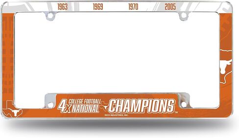 Rico Industries NCAA Florida Gators 2025 Men's Basketball National Champions 12" x 6" Chrome All Over Automotive License Plate Frame for Car/Truck/SUV in Saudi Arabia