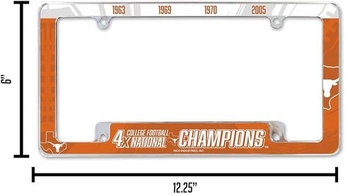 Rico Industries NCAA Florida Gators 2025 Men's Basketball National Champions 12" x 6" Chrome All Over Automotive License Plate Frame for Car/Truck/SUV in Saudi Arabia