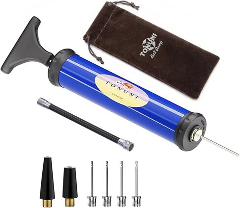 Portable Air Pump,Ball Pump Inflator Kit with Needle,Nozzle, Extension Hose for Soccer Basketball Football Volleyball Water Polo Rugby Exercise Sports Ball Balloon Swim Inflatables in Saudi Arabia