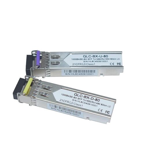 3 أزواج من الوحدة البصرية SFP 1.25G Tx1490nm/Rx1550nm Tx1550nm/Rx1490nm 80km GLC-BX-D/U-80 DOM SFP أجهزة الإرسال والاستقبال in Kuwait