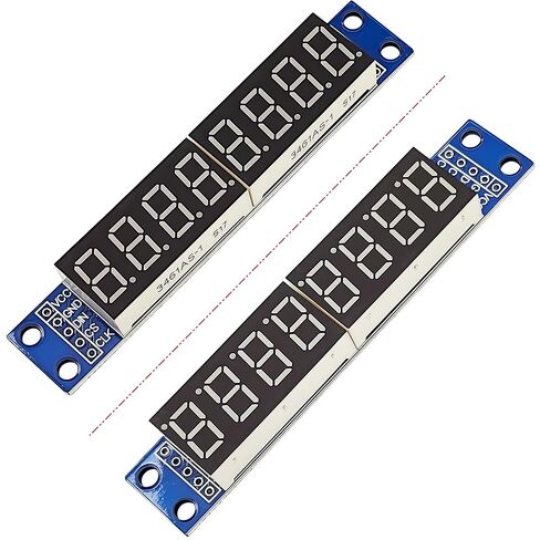 4 قطع MAX7219 8 أرقام 7 شرائح رقمية 0.36 بوصة 8 بت وحدة عرض LED حمراء أنبوبية متوافقة مع Arduino 51/AVR/STM32 in Kuwait