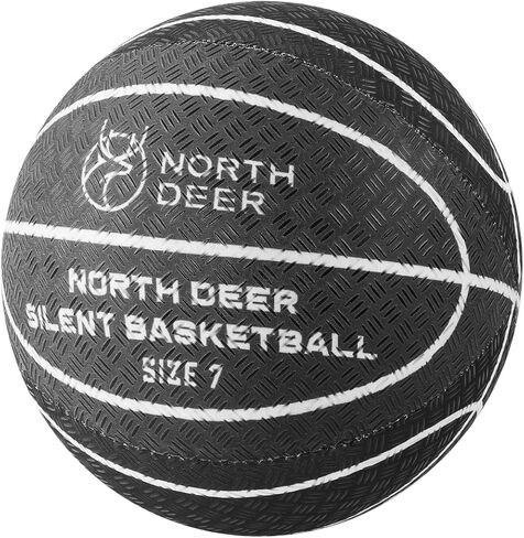 Northdeer 1:1 Real Match Silent Basketball Size 7 with Fabric Cover, Silicone-Coated Indoor Basketball, 2026 New Upgraded Material for Realistic Grip & Higher Bounce in Saudi Arabia