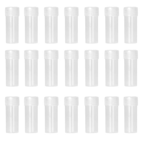 15 Pcs 5ml Plastic Test Tubes, Plastic Vials with Caps, Small Test Tubes with Lids, Small Bottle Storage Container Vial for Lab Sample in Saudi Arabia