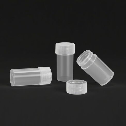 15 Pcs 5ml Plastic Test Tubes, Plastic Vials with Caps, Small Test Tubes with Lids, Small Bottle Storage Container Vial for Lab Sample in Saudi Arabia
