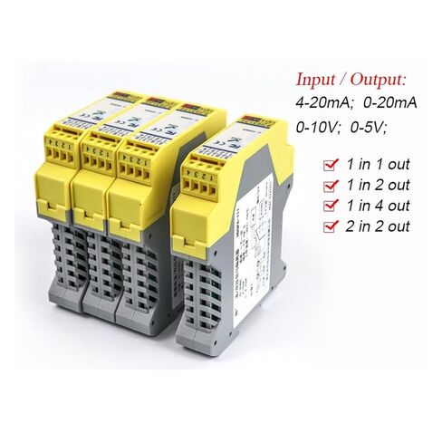 1pcs 1 in 1 Out 4-20mA 0-10VDC Signal Splitter Isolator 2 in 2 Out Signal Transmitter 1 in 4 Out(12VDC_0-20MA_IN0-20MA) in Saudi Arabia