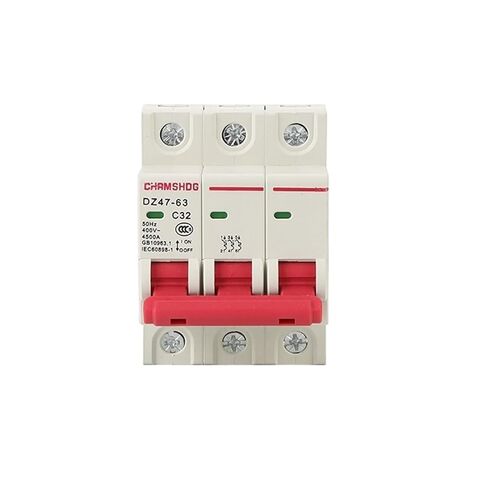 Dz47s-63 Small Circuit Breaker 3P/32a Household air Switch 63a Micro Switch C45 Breaking 10000 (Size : DZ47-63/3P 63A) in Saudi Arabia