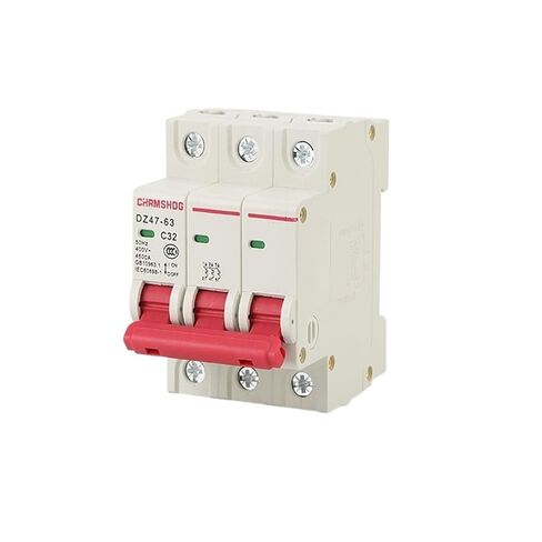 Dz47s-63 Small Circuit Breaker 3P/32a Household air Switch 63a Micro Switch C45 Breaking 10000 (Size : DZ47-63/3P 63A) in Saudi Arabia