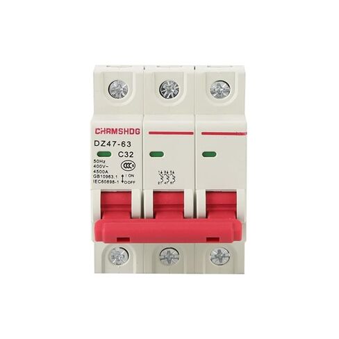Dz47s-63 Small Circuit Breaker 3P/32a Household air Switch 63a Micro Switch C45 Breaking 10000 (Size : DZ47-63/3P 63A) in Saudi Arabia