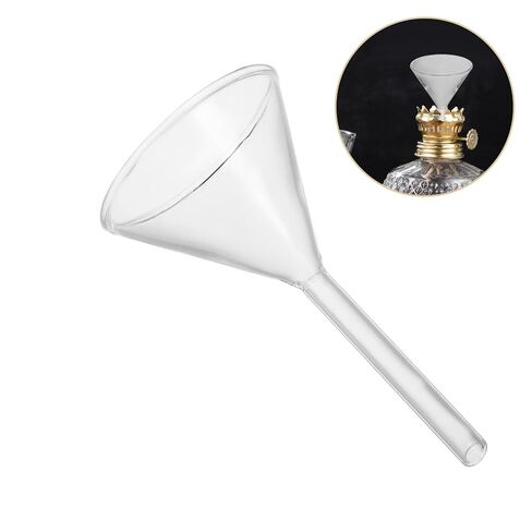 Sosoport 4pcs Glass Filling Funnels for Oil Lanterns, 60mm Wide Mouth Scientific Funnels for Kerosene Refilling and Laboratory Filtration Tools in Saudi Arabia