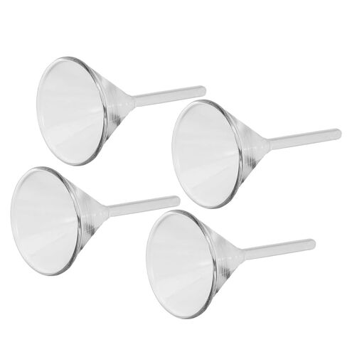 PRETYZOOM 4pcs 60mm Glass Laboratory Funnels Wide Mouth Filling Funnels for Oil Lanterns Kerosene Lamp Fuel Transfer Scientific Filtration Tool for Experiments in Saudi Arabia