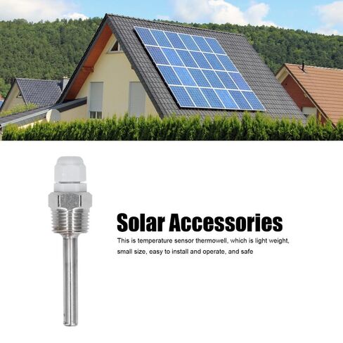 Stainless Steel Thermowell 64mm - Water Proof Temperature Sensor Probe for Industrial Solar Systems, M12 Thread Sealed Protection in Saudi Arabia