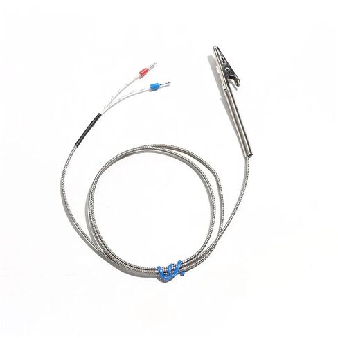 K-Type Clip Clamp Design Thermocouple 400℃ Braided Shielding Wire 1M-5M 1Pcs(Cable Length 4M) in Saudi Arabia