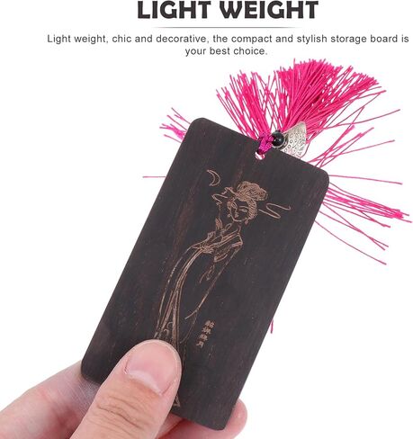 لوح تخزين جوزينج بيك من خشب الصندل، حامل أظافر بيبا خشبي طبيعي مع تصميم عتيق، منظم أظافر جوزينج لملحقات الآلات الوترية، لون عشوائي عشوائي in Kuwait