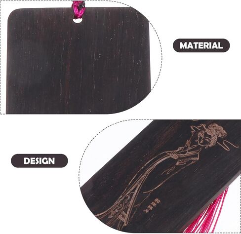 لوح تخزين جوزينج بيك من خشب الصندل، حامل أظافر بيبا خشبي طبيعي مع تصميم عتيق، منظم أظافر جوزينج لملحقات الآلات الوترية، لون عشوائي عشوائي in Kuwait