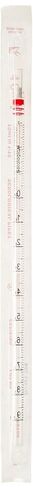 Globe Scientific 1872 Polystyrene Serological Pipette, 10mL Capacity, Open End, 310mm Length, Sterile, Red, Individually Wrapped (Case of 200) in Saudi Arabia
