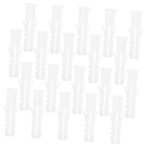DECHOUS M8 Plastic Expansion Tubes 100pcs Wall Anchors Self-Drilling Screws Sturdy Plastic Expansion Plugs for Drywall and Plasterboard Fastenings in Saudi Arabia