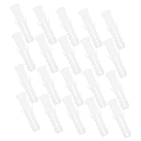 DECHOUS M8 Plastic Expansion Tubes 100pcs Wall Anchors Self-Drilling Screws Sturdy Plastic Expansion Plugs for Drywall and Plasterboard Fastenings in Saudi Arabia