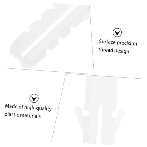 DECHOUS M8 Plastic Expansion Tubes 100pcs Wall Anchors Self-Drilling Screws Sturdy Plastic Expansion Plugs for Drywall and Plasterboard Fastenings in Saudi Arabia