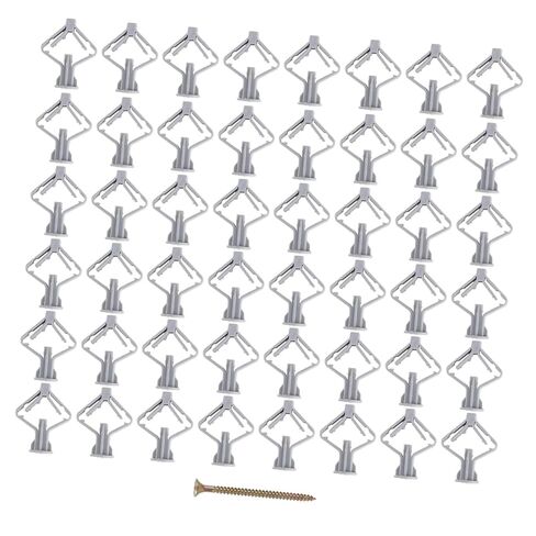 Holibanna 100pcs Plastic Butterfly Plug for Wall Repair Drywall Patch Expansion Tube Wall Spackle Filler in Kuwait