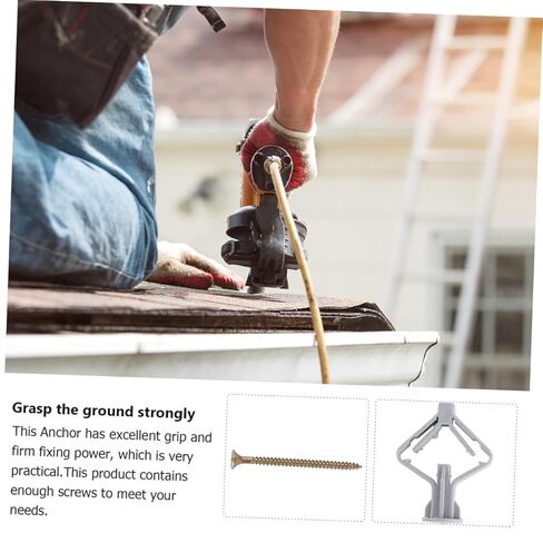 Holibanna 100pcs Plastic Butterfly Plug for Wall Repair Drywall Patch Expansion Tube Wall Spackle Filler in Kuwait