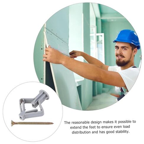 Holibanna 100pcs Plastic Butterfly Plug for Wall Repair Drywall Patch Expansion Tube Wall Spackle Filler in Kuwait