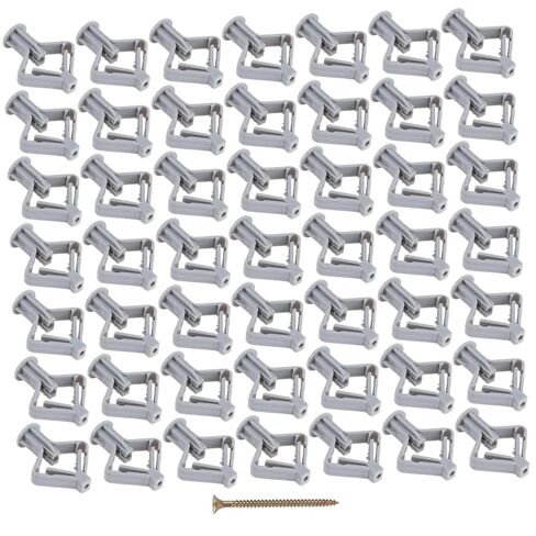100pcs Drywall Fixings Plastic Wall Plug Expansion Anchor Butterfly Fixer for Spackle Wall Repair in Saudi Arabia