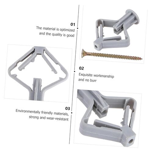 100pcs Drywall Fixings Plastic Wall Plug Expansion Anchor Butterfly Fixer for Spackle Wall Repair in Saudi Arabia