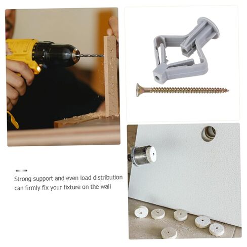100pcs Drywall Fixings Plastic Wall Plug Expansion Anchor Butterfly Fixer for Spackle Wall Repair in Saudi Arabia