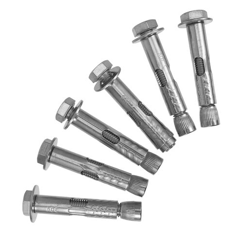 Veemoon 6pcs Heavy Duty Expansion Screw Anchors Sturdy Bolts for Secure Indoor Outdoor Use Reliable and Anchoring in Saudi Arabia