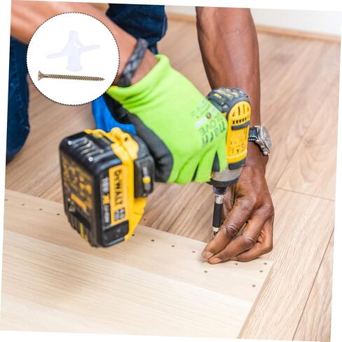 Ciieeo 100pcs Heavy Duty Plasterboard Wall Expansion Anchors Screws Easy to Install Firm Grip for Home Decor and Wall Fixing in Saudi Arabia