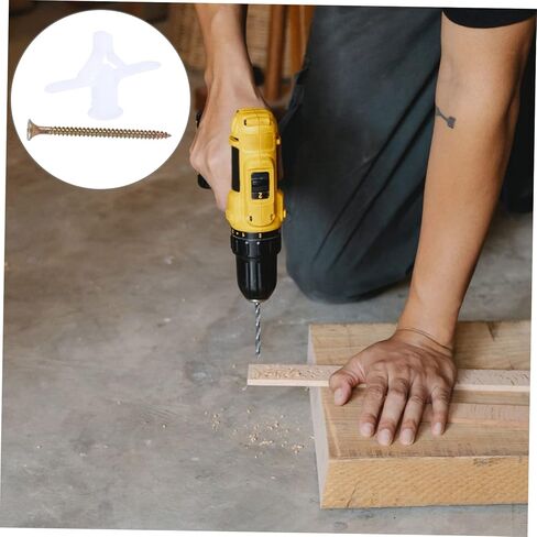 Ciieeo 100pcs Heavy Duty Plasterboard Wall Expansion Anchors Screws Easy to Install Firm Grip for Home Decor and Wall Fixing in Saudi Arabia