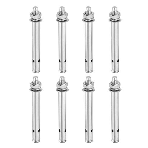 PATIKIL M6x70mm Expansion Bolts, 8 Pcs Stainless Steel External Hex Expansion Screw Bolt Sleeve Anchors Fastener for Concrete Wall Brick in Saudi Arabia