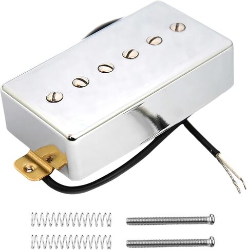 1-Pack 50mm Ceramic Magnet Humbucker Sized P90 Electric Guitar Pickups Neck Pickups (Chrome) in Saudi Arabia