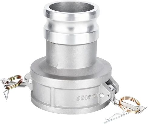 نوع تركيب Camlock DA، 4 بوصات Camlock أنثى x 3 بوصات ذكر Camlock، 150 رطل لكل بوصة مربعة، تركيبات خرطوم أخدود كام من الألومنيوم، محول مخفض اقتران in Kuwait
