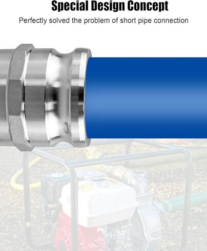 AA Type Cam and Groove Spool Adapter, Fit for 3" Male Camlock x 3" Male Camlock, Aluminum Adapter in Saudi Arabia
