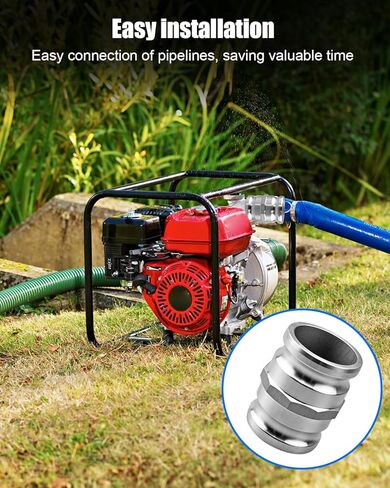 AA Type Cam and Groove Spool Adapter, Fit for 3" Male Camlock x 3" Male Camlock, Aluminum Adapter in Saudi Arabia