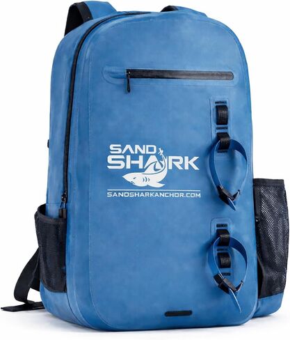 حقيبة ظهر مقاومة للماء سعة 25 لتر من ساند شارك - حقيبة ظهر غاطسة IP67 مع سحاب محكم، وغطاء من مادة TPU، وحقيبة كمبيوتر محمول - حقيبة جافة مقاومة للماء لركوب القوارب والشاطئ والسباحة والسفر والرياضات المائية in Kuwait