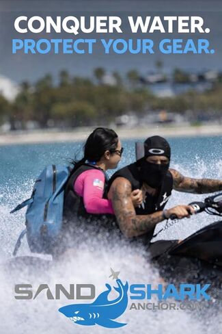 حقيبة ظهر مقاومة للماء سعة 25 لتر من ساند شارك - حقيبة ظهر غاطسة IP67 مع سحاب محكم، وغطاء من مادة TPU، وحقيبة كمبيوتر محمول - حقيبة جافة مقاومة للماء لركوب القوارب والشاطئ والسباحة والسفر والرياضات المائية in Kuwait