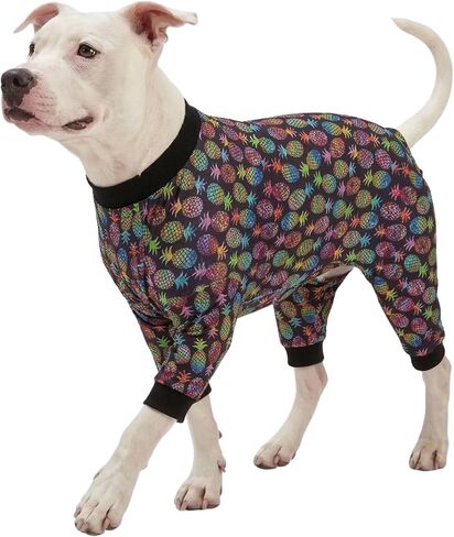 بيجامات Lovinpet للكلاب الكبيرة ، قميصًا مهدئًا للقلق ، ومكافحة الكلب ، وطباعة الجدة الوردية ، وملابس بيتبول ، و 4 Pulover الكلب الكبير PJs للحفلات ، والتخييم ، والسفر ، والمنزل ، XL in Kuwait