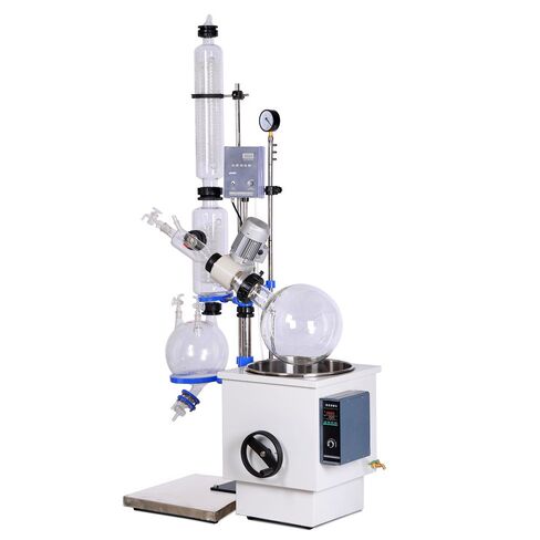 20L Rotary Evaporator, Lab Essential Oil Distillation Kit Commercial Essential Oil Distiller Machine Evaporation Speed for Solvent Recovery, Essential Oil Extraction, Lab, Pilot Plant in Kuwait