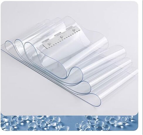Transparent PVC Door Curtain, Windproof Strip Curtain for Freezer, Warehouse, Shop & Patio, Heavy-Duty PVC Door Strips (180x200cm/70.86x78.74in) in Saudi Arabia