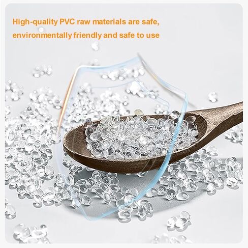 ستارة باب شفافة من PVC، ستارة شريطية مقاومة للرياح للفريزر والمستودع والمتجر والفناء، شرائط أبواب PVC شديدة التحمل (180 × 200 سم / 70.86 × 78.74 بوصة) in Saudi Arabia