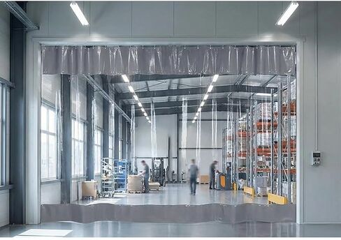 ستائر خليج الغسيل الصناعية - أغطية فينيل مخصصة وأبواب مقسمة شفافة للمرآب والمناطق الخارجية ومناطق العمل (4.5 × 2.5 م) - حلول متينة ومقاومة للماء وشديدة التحمل in Kuwait