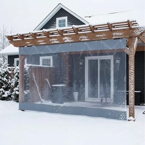 ستائر خليج الغسيل الصناعية - أغطية فينيل مخصصة وأبواب مقسمة شفافة للمرآب والمناطق الخارجية ومناطق العمل (4.5 × 2.5 م) - حلول متينة ومقاومة للماء وشديدة التحمل in Kuwait