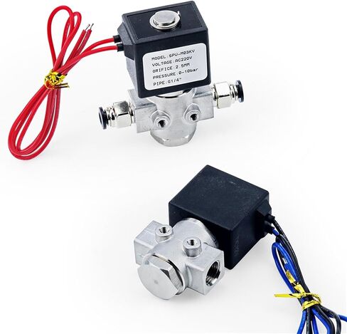 1/4" Normally Open Stainless Steel 304 Electric Solenoid Valve DN8 12V/24V/220V/110V with FKM/Viton Seal for Water Oil Air Gas(Type1 Only Valve,DC12V) in Saudi Arabia