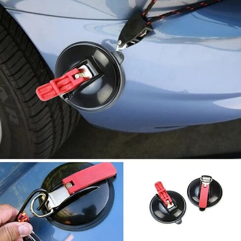 Suction Cup Hooks, Vacuum Suction Cup Anchor with Securing Hooks, Heavy Duty Car Strap Suction Cup for Outdoor Camping and Cargo Tie Down in Saudi Arabia