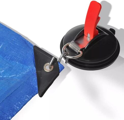 Suction Cup Hooks, Vacuum Suction Cup Anchor with Securing Hooks, Heavy Duty Car Strap Suction Cup for Outdoor Camping and Cargo Tie Down in Saudi Arabia