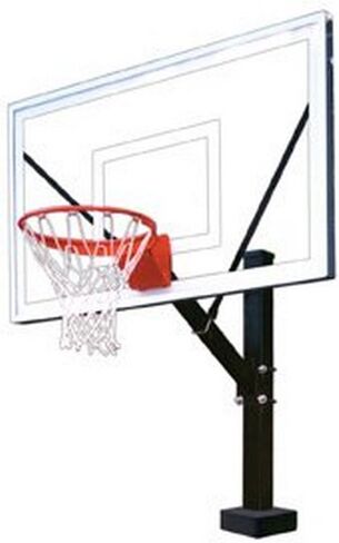 First Team HydroSport Select Stainless Steel-Acrylic Fixed Poolside Basketball System44; Grey in Saudi Arabia