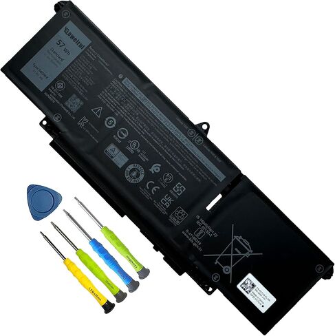 90WH P0FWH استبدال بطارية الكمبيوتر المحمول لـ Alienware M16 R2 Inspiron 16 Plus 7640 Inspiron 16 7640 2-in-1 Serie Notebook P0FWH POFWH 0M9DG0 HGJCY 1969N 7692MAH 6-CELLS in Saudi Arabia